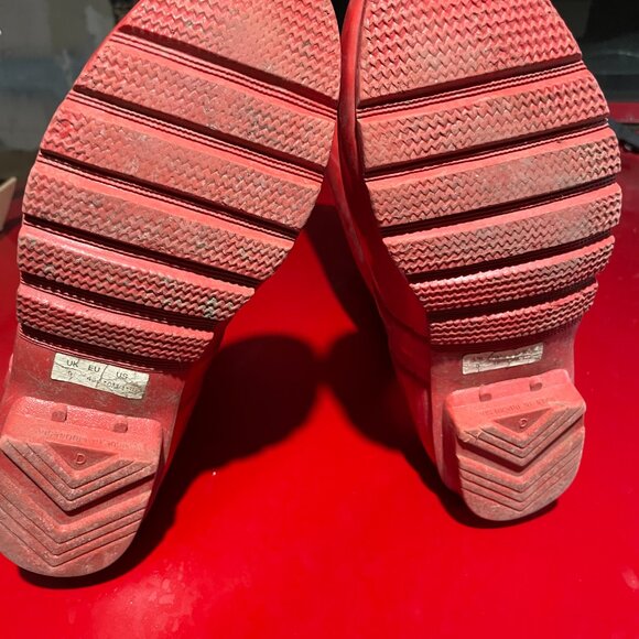 Pillar Box Gloss red Hunter boots w11 - Picture 3 of 6